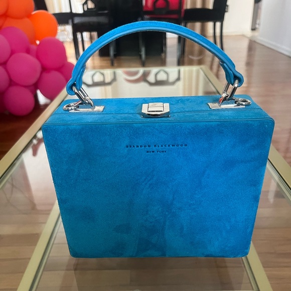 Brandon Blackwood Trunk Aqua Blue - Picture 1 of 4